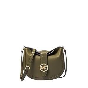#102 NWT - Michael Kors Gabby Small Logo Hobo Crossbody Bag (Olive)